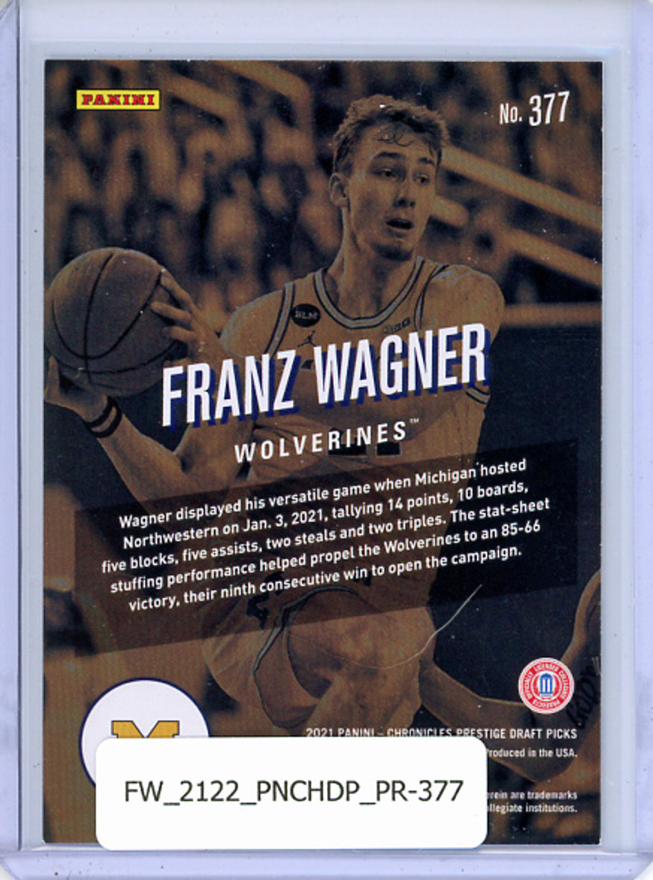 Franz Wagner 2021-22 Chronicles Draft Picks, Prestige #377