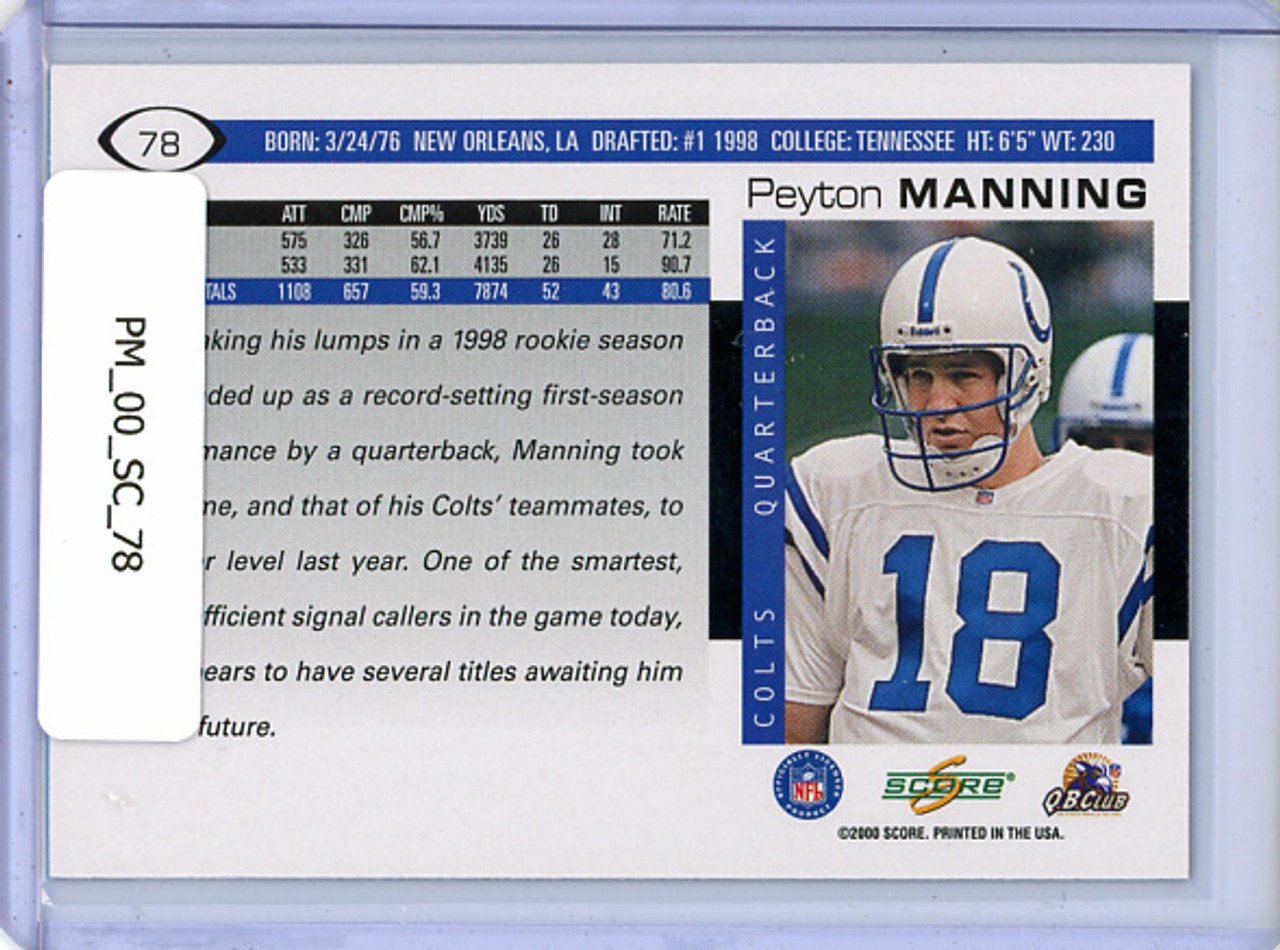 Peyton Manning 2000 Score #78