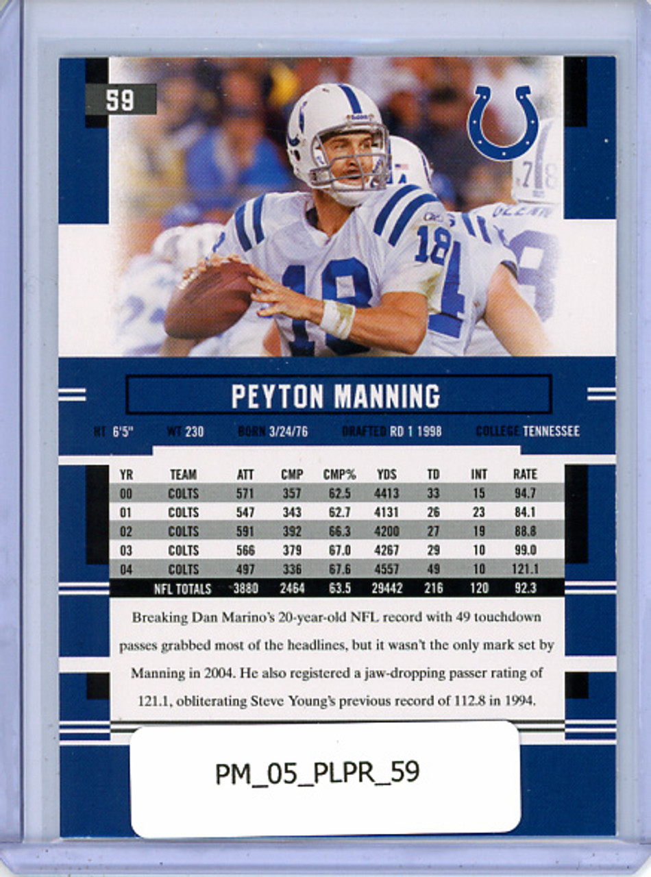 Peyton Manning 2005 Playoff Prestige #59