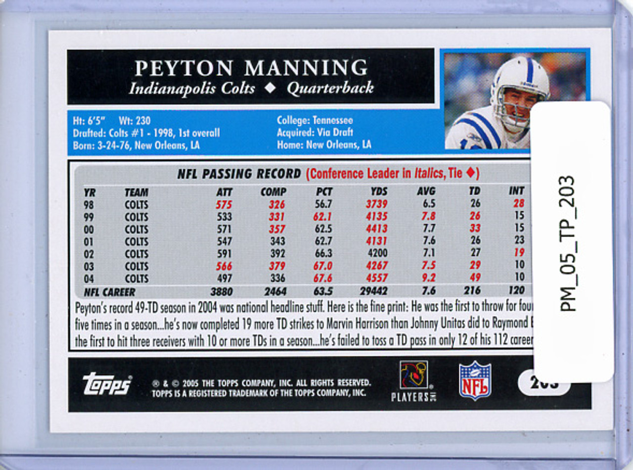 Peyton Manning 2005 Topps #203