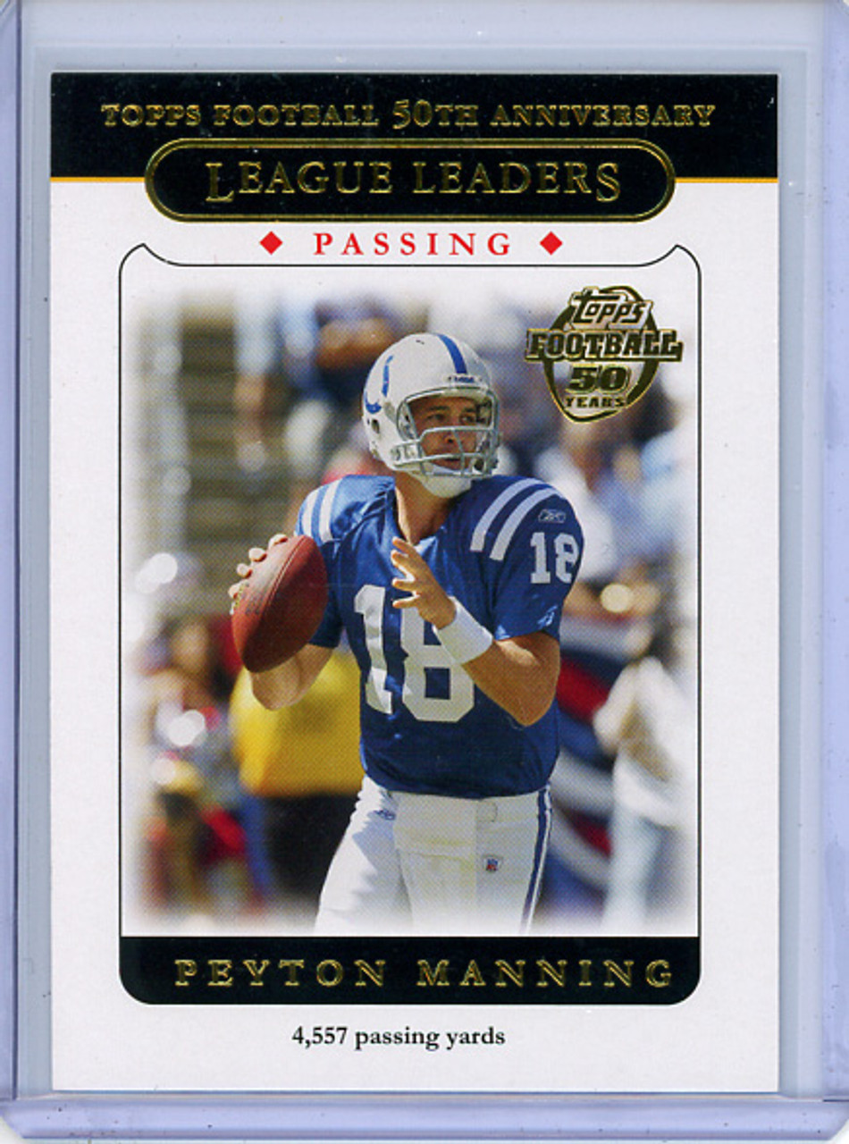Peyton Manning 2005 Topps #318 League Leaders