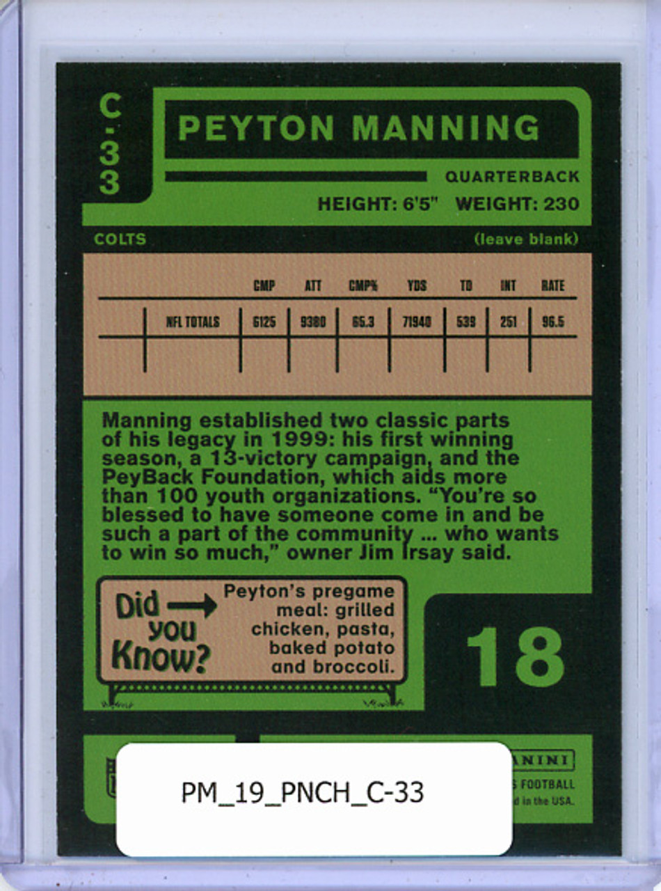 Peyton Manning 2019 Chronicles, Classics #C-33