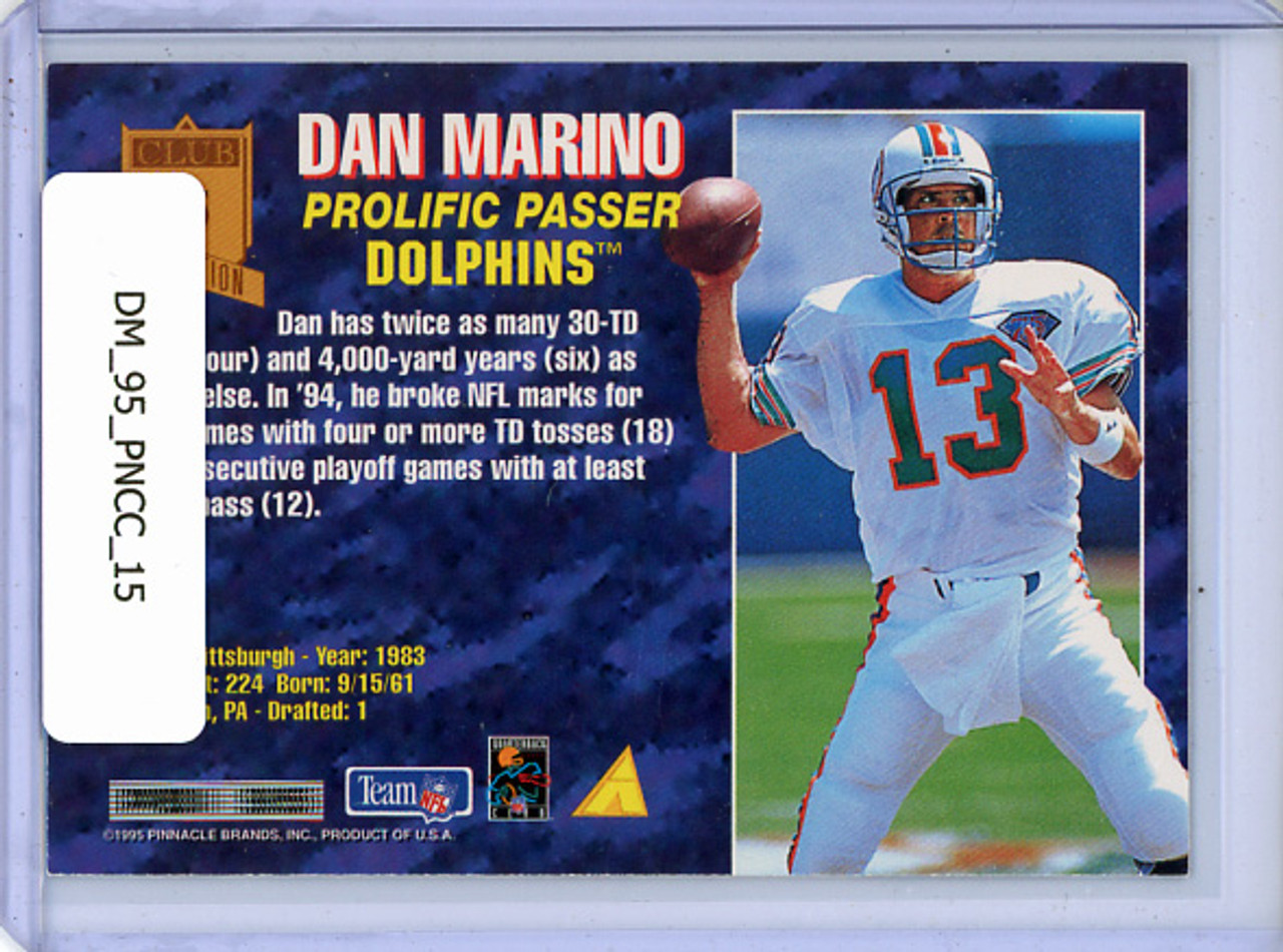 Dan Marino 1995 Pinnacle Club Collection #15