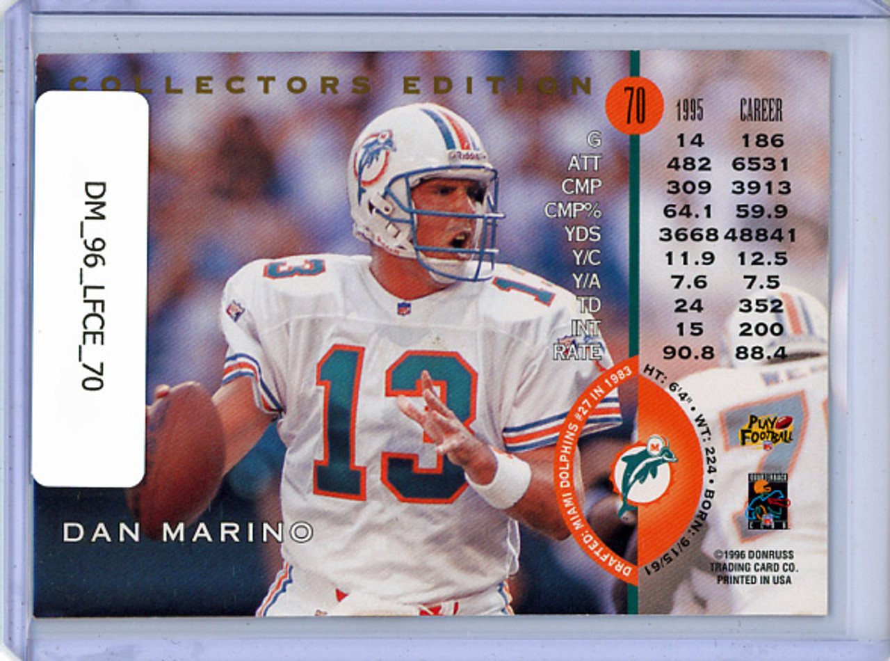 Dan Marino 1996 Leaf Collector's Edition #70