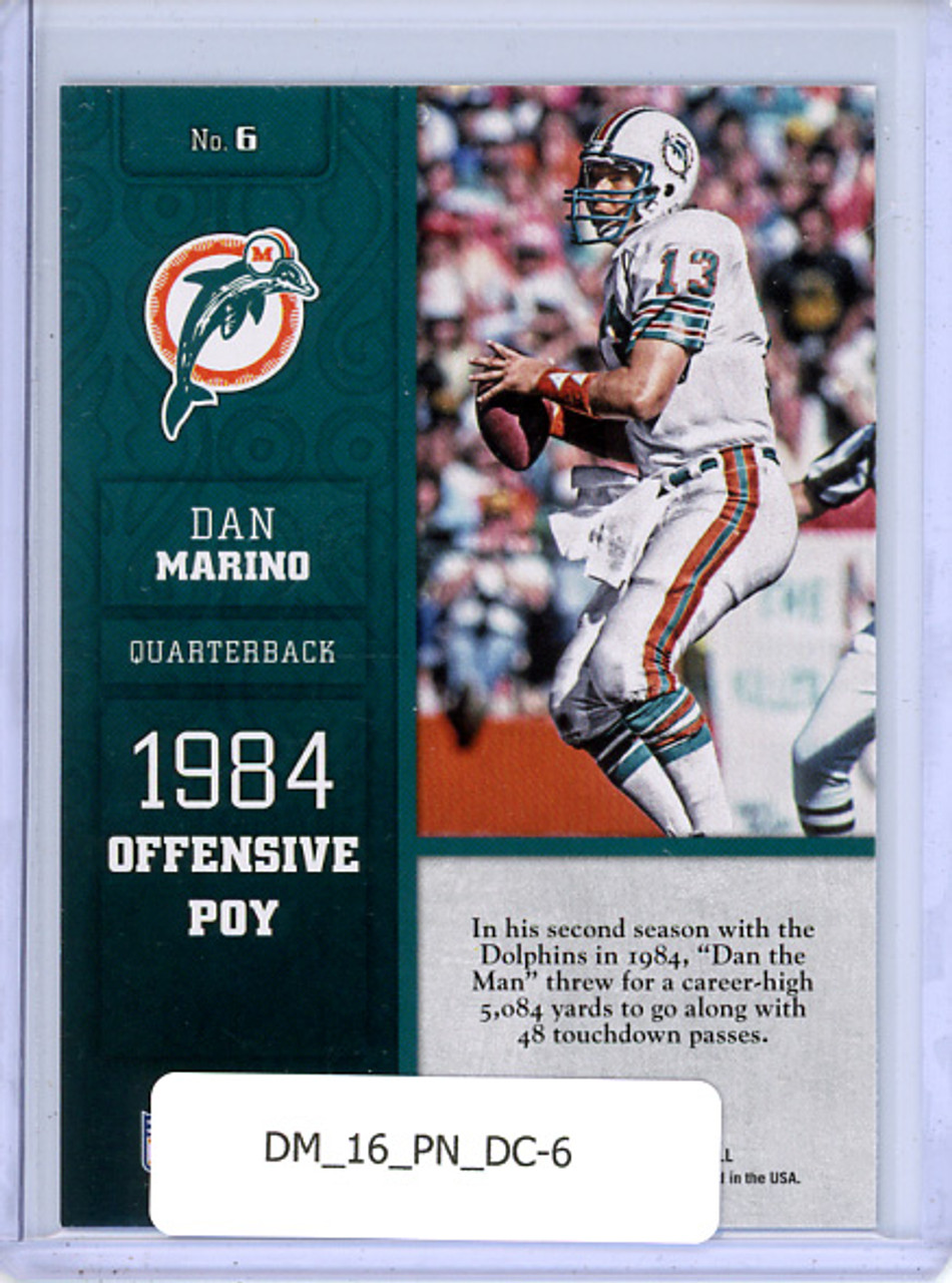 Dan Marino 2016 Panini, Decorated #6