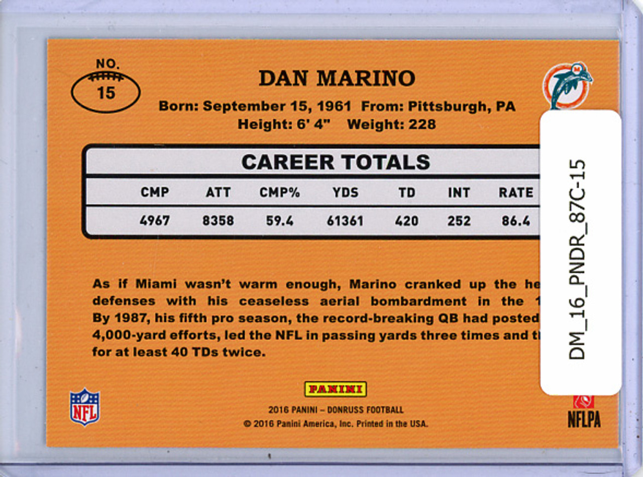Dan Marino 2016 Donruss, 1987 Classics #15