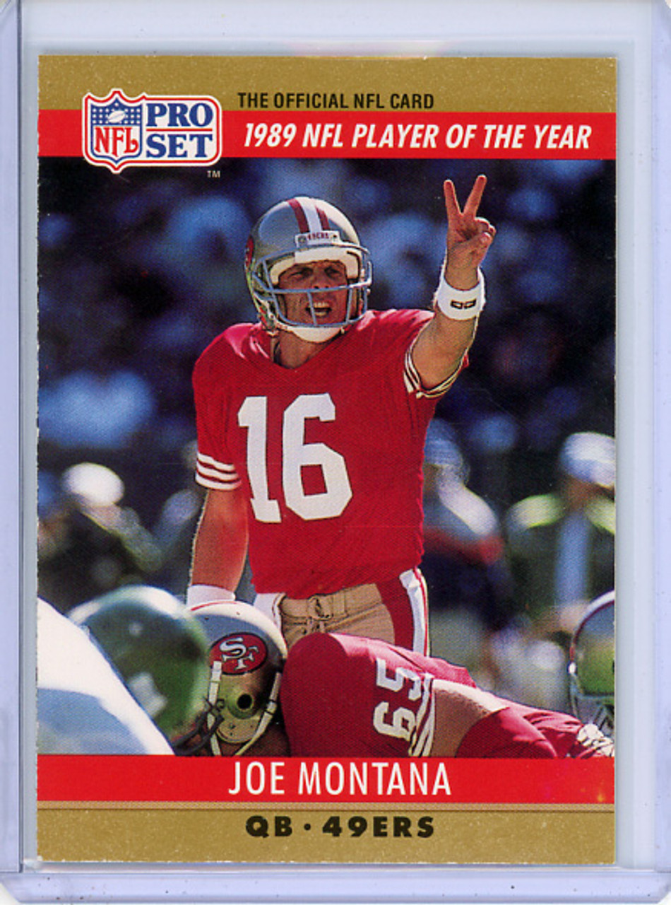 Joe Montana 1990 Pro Set #2 Player of the Year