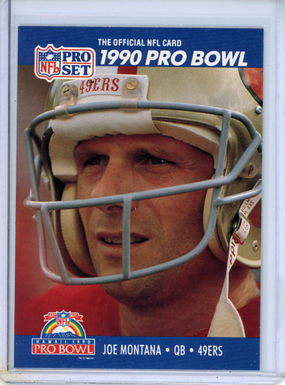 Joe Montana 1990 Pro Set #408 Pro Bowl