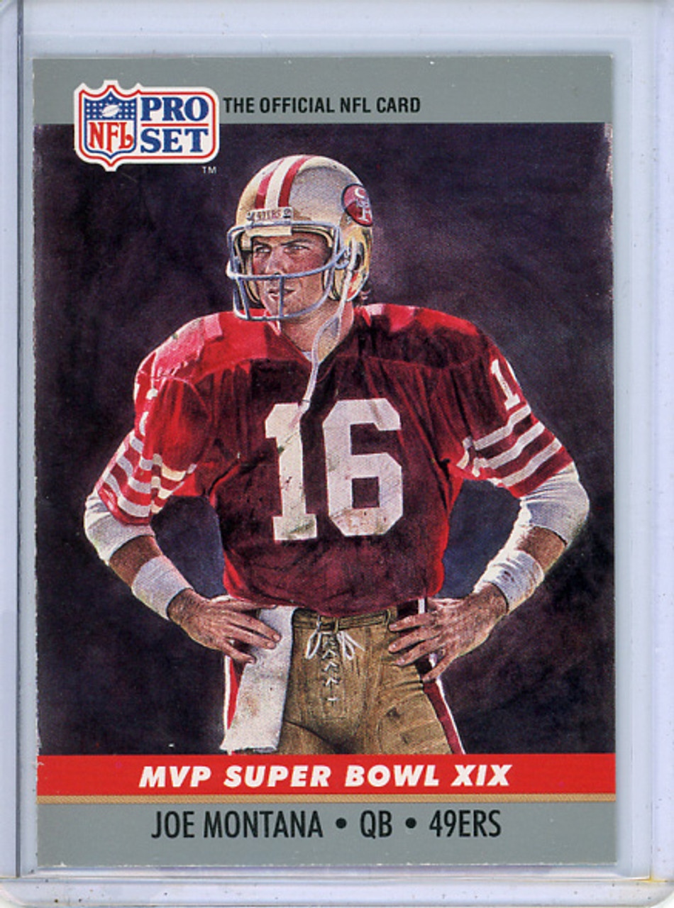 Joe Montana 1990 Pro Set, Super Bowl MVPs #19 XIX