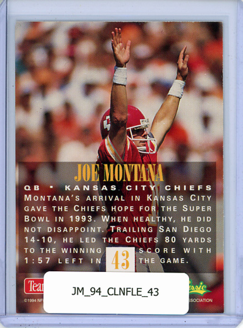 Joe Montana 1994 Classic NFL Experience #43