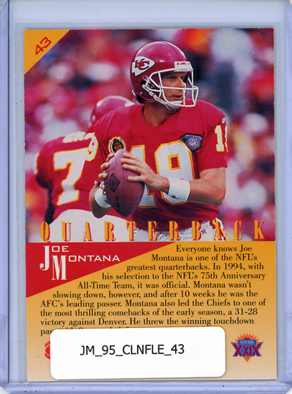Joe Montana 1995 Classic NFL Experience #43