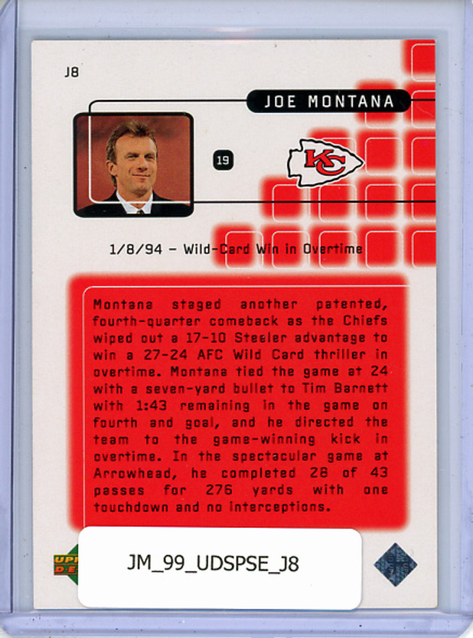 Joe Montana 1999 SP Signature Edition, Montana Great Performances #J8