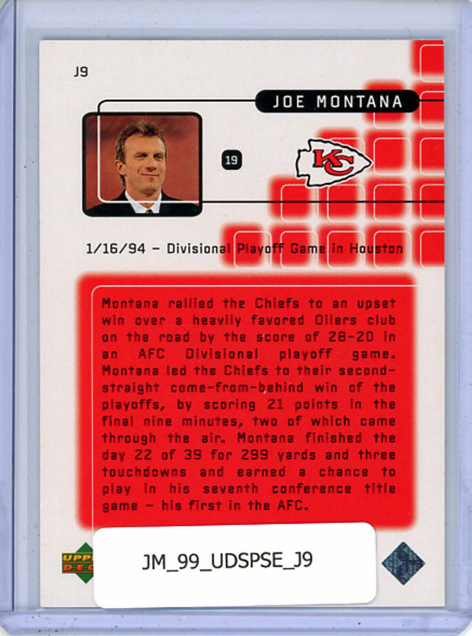 Joe Montana 1999 SP Signature Edition, Montana Great Performances #J9