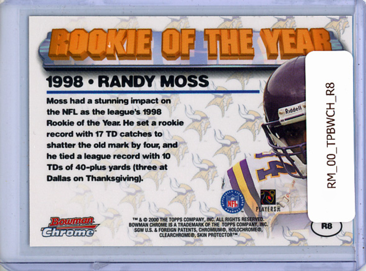 Randy Moss 2000 Bowman Chrome, Rookie of the Year #R8