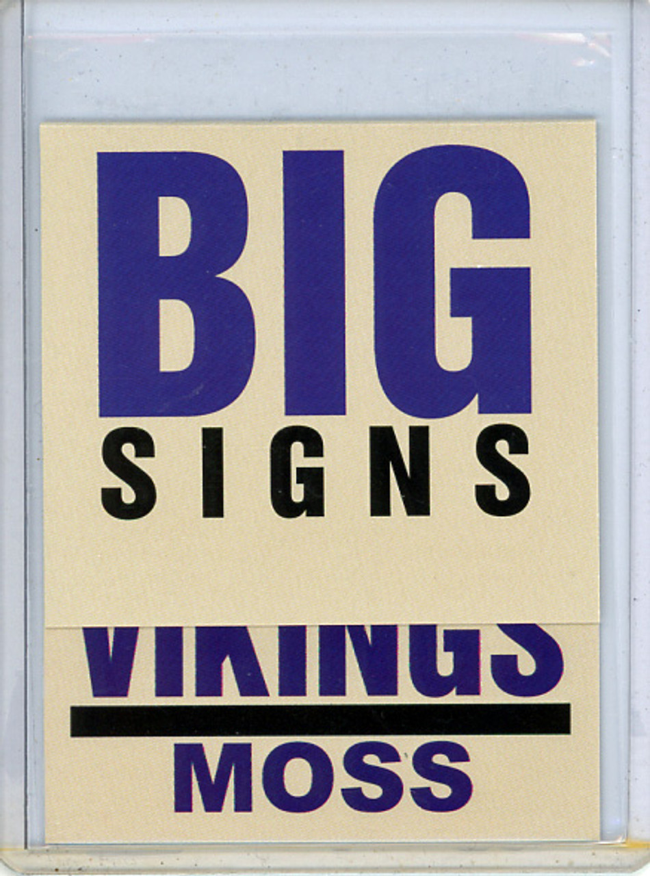 Randy Moss 2003 Platinum, Big Signs #BS8
