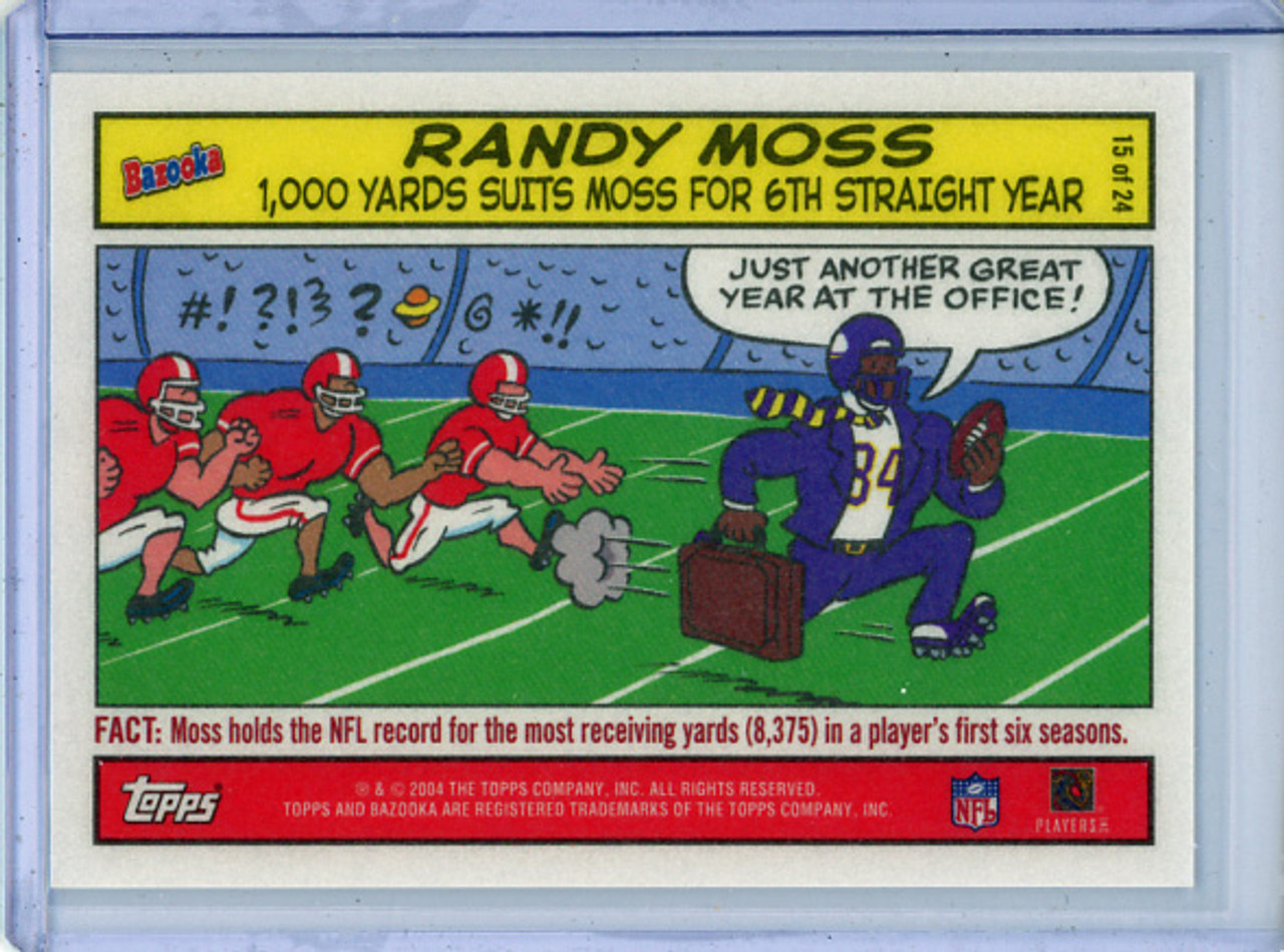 Randy Moss 2004 Bazooka, Comics #15