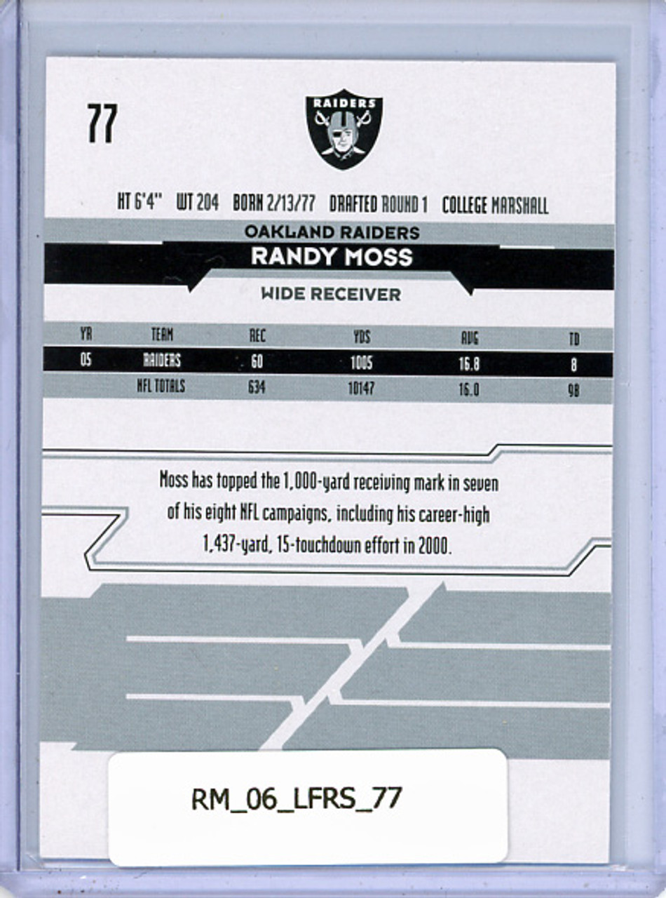 Randy Moss 2006 Leaf Rookies & Stars #77