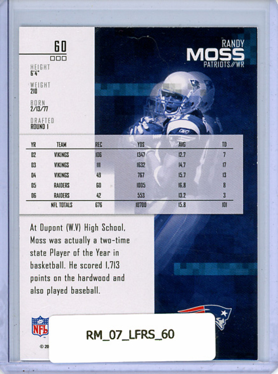 Randy Moss 2007 Leaf Rookies & Stars #60
