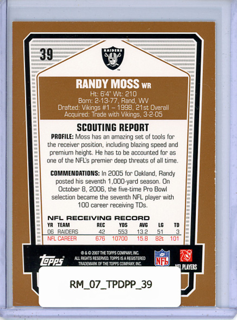 Randy Moss 2007 Draft Picks & Prospects #39