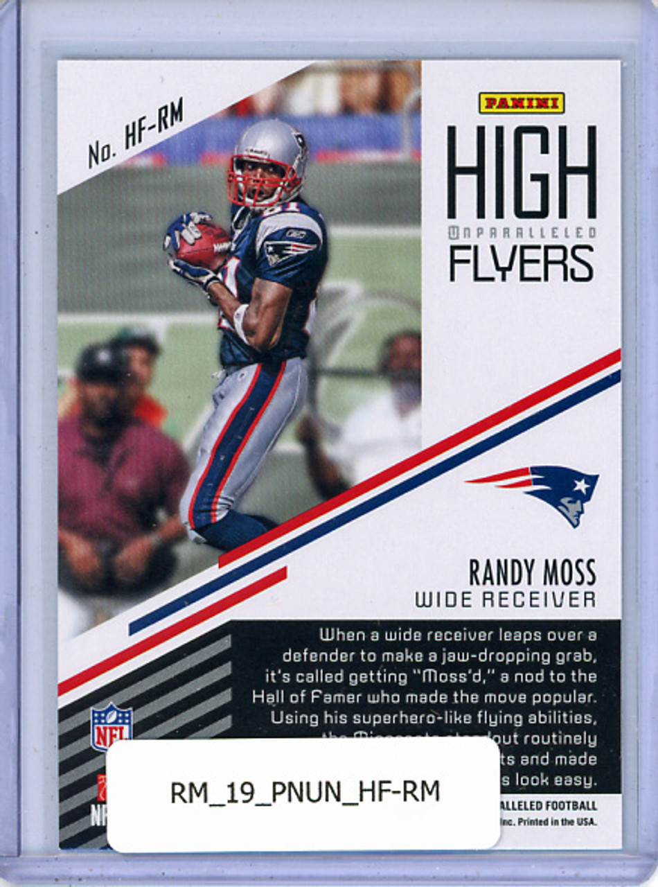 Randy Moss 2019 Unparalleled, High Flyers #HF-RM