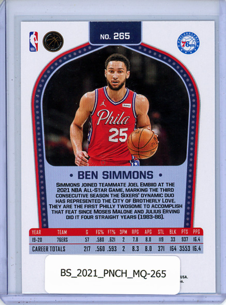 Ben Simmons 2020-21 Chronicles, Marquee #265
