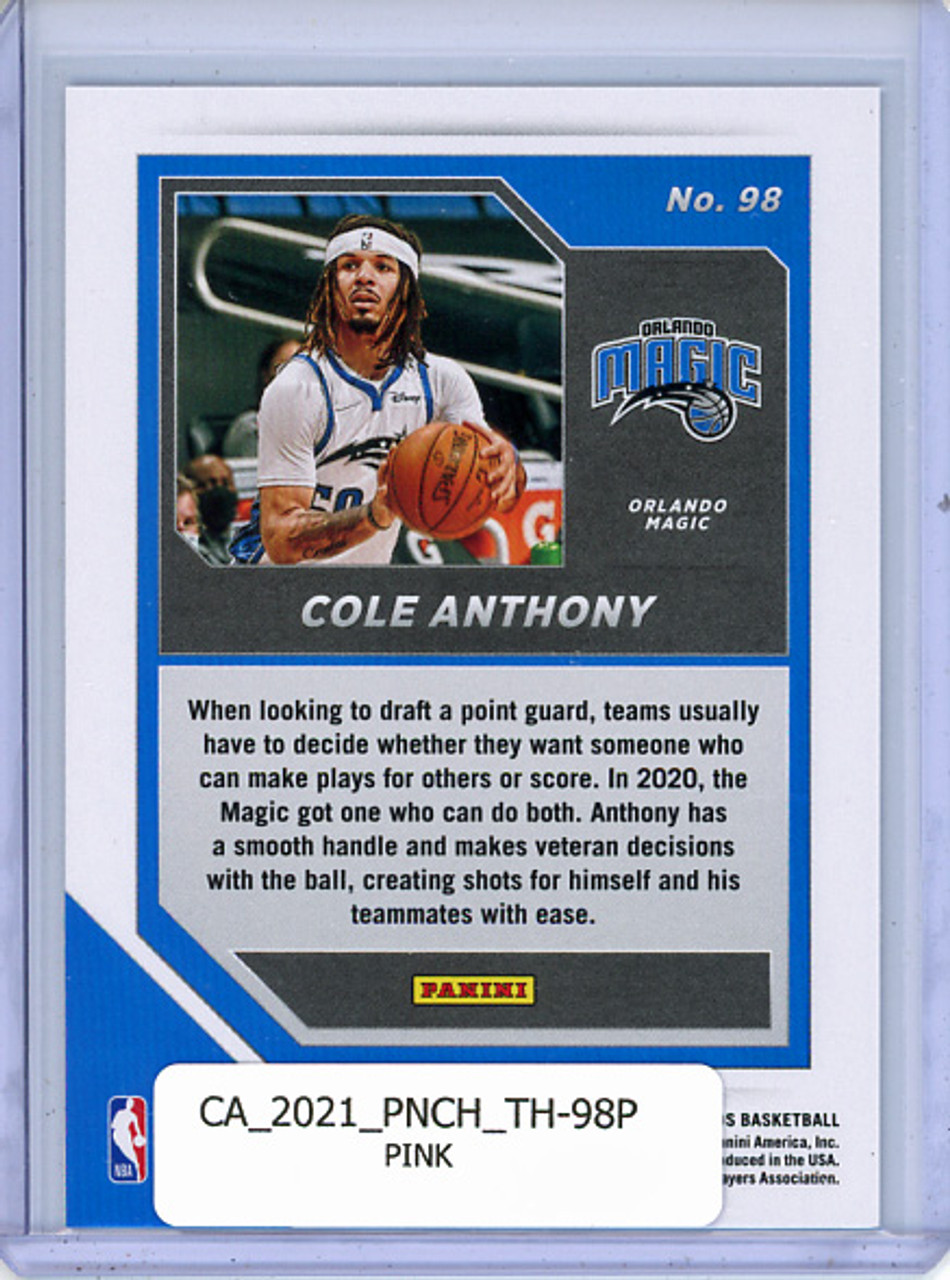 Cole Anthony 2020-21 Chronicles, Threads #98 Pink