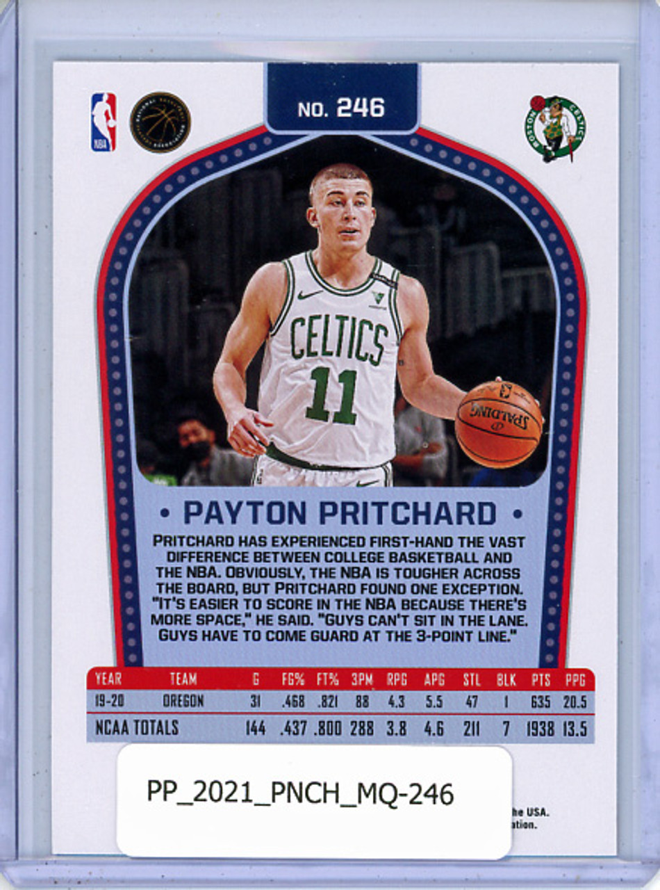 Payton Pritchard 2020-21 Chronicles, Marquee #246