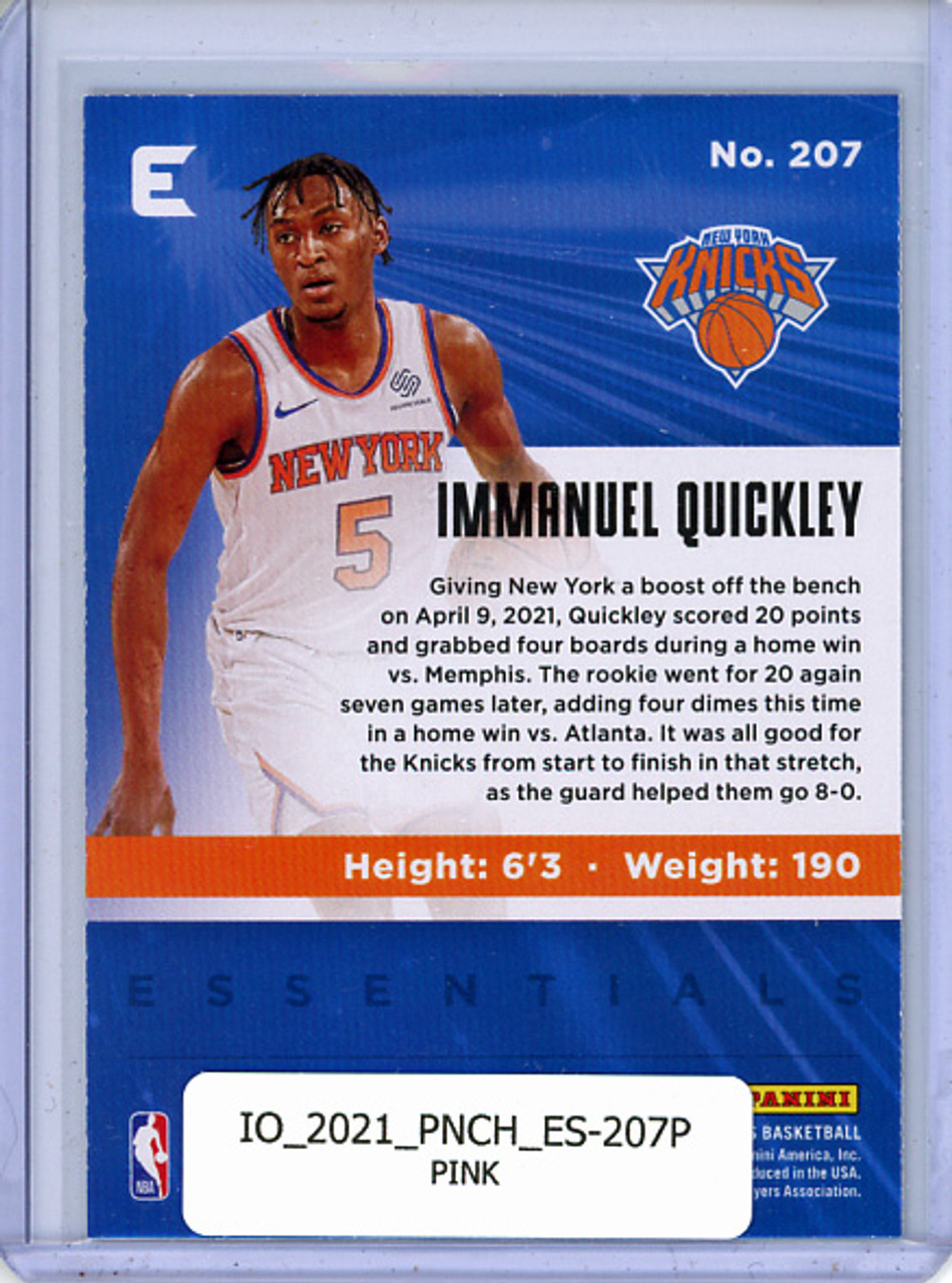 Immanuel Quickley 2020-21 Chronicles, Essentials #207 Pink