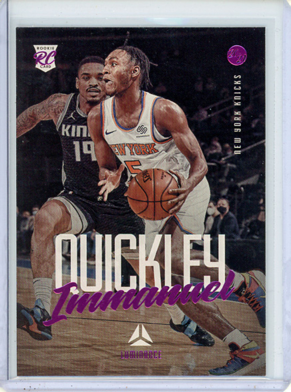 Immanuel Quickley 2020-21 Chronicles, Luminance #140 Pink