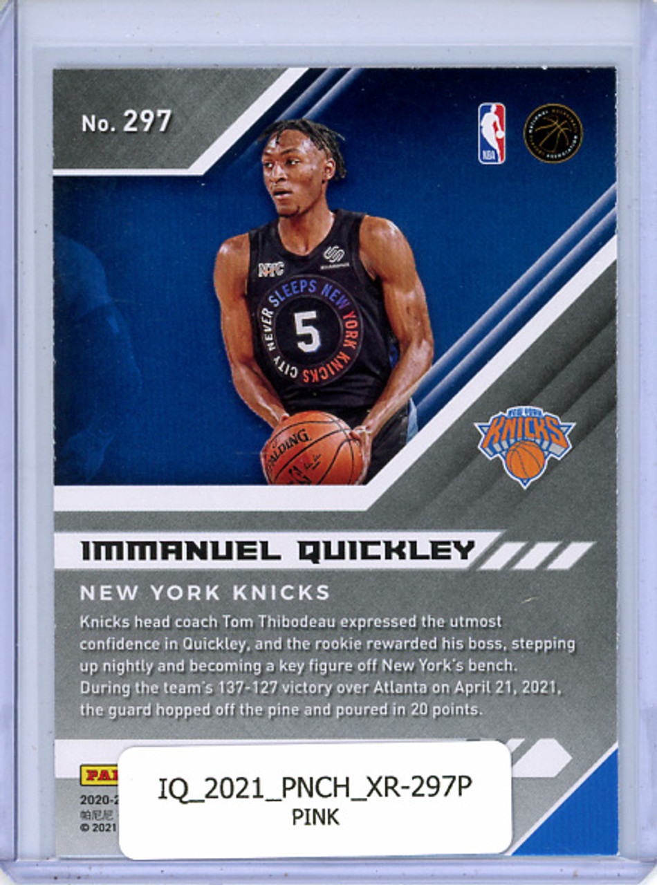 Immanuel Quickley 2020-21 Chronicles, XR #297 Pink