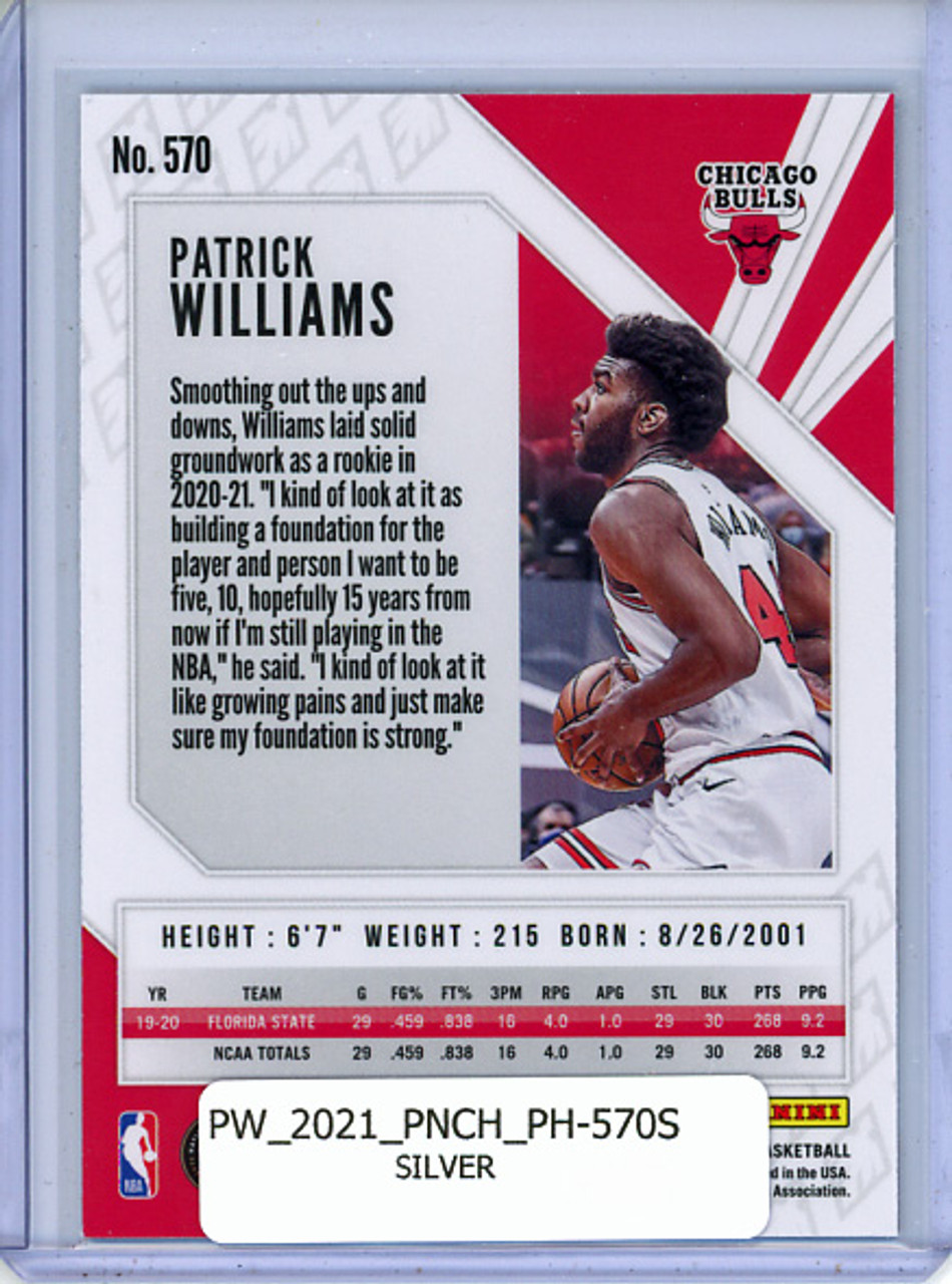 Patrick Williams 2020-21 Chronicles, Phoenix #570 Silver