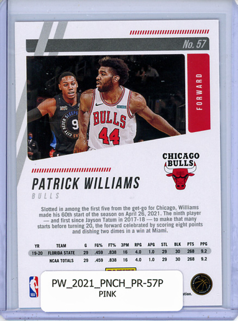 Patrick Williams 2020-21 Chronicles, Prestige #57 Pink