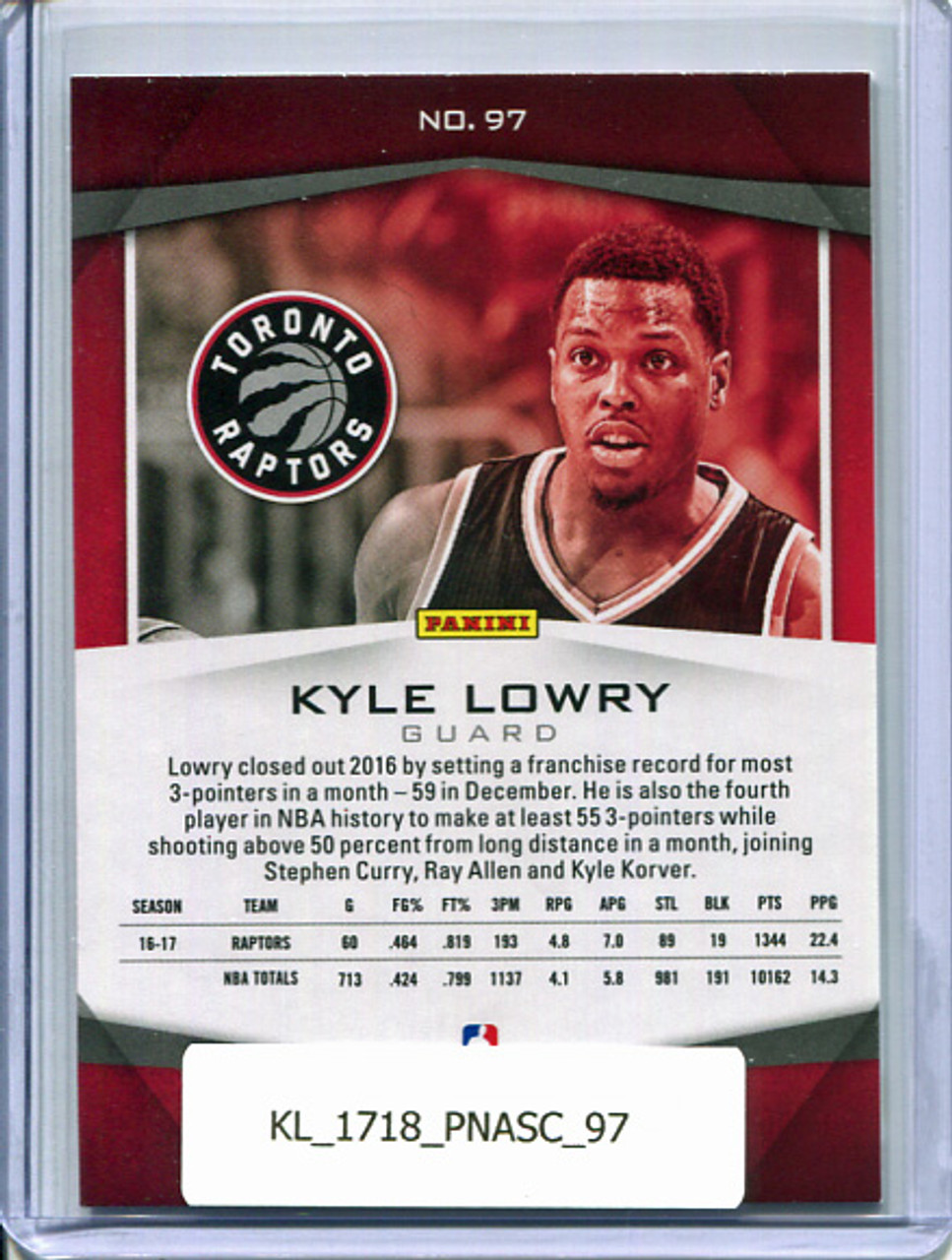 Kyle Lowry 2017-18 Ascension #97
