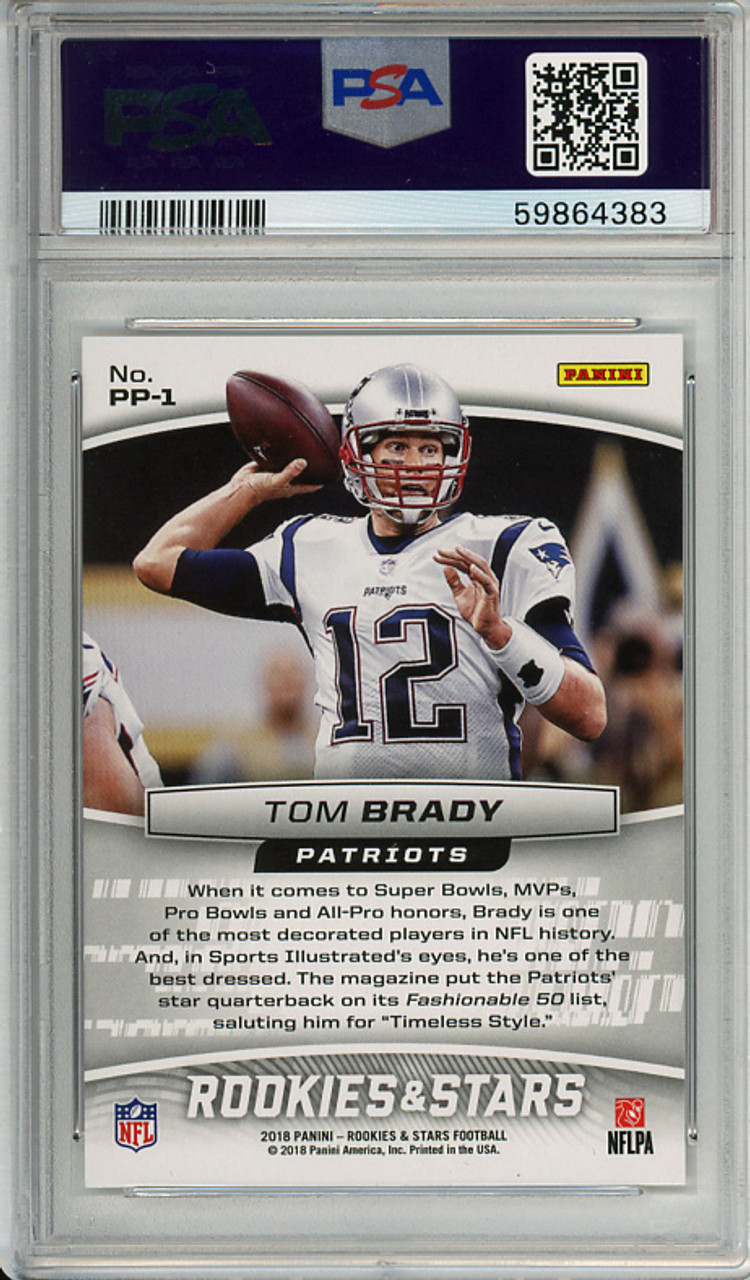 Tom Brady 2018 Rookies & Stars, Precision Passers #PP-1 PSA 10 Gem Mint (#59864383)