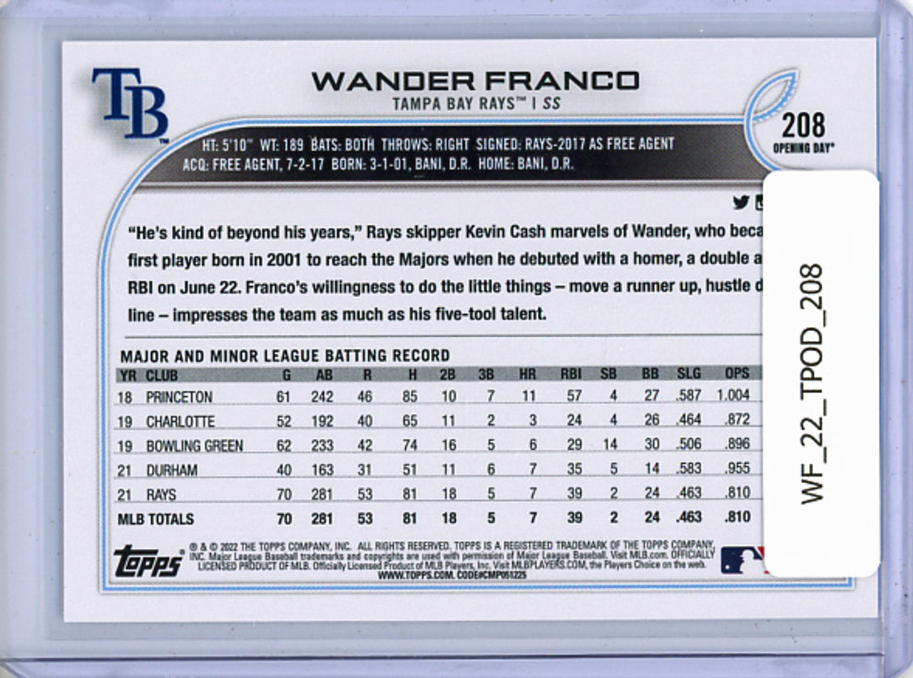Wander Franco 2022 Opening Day #208