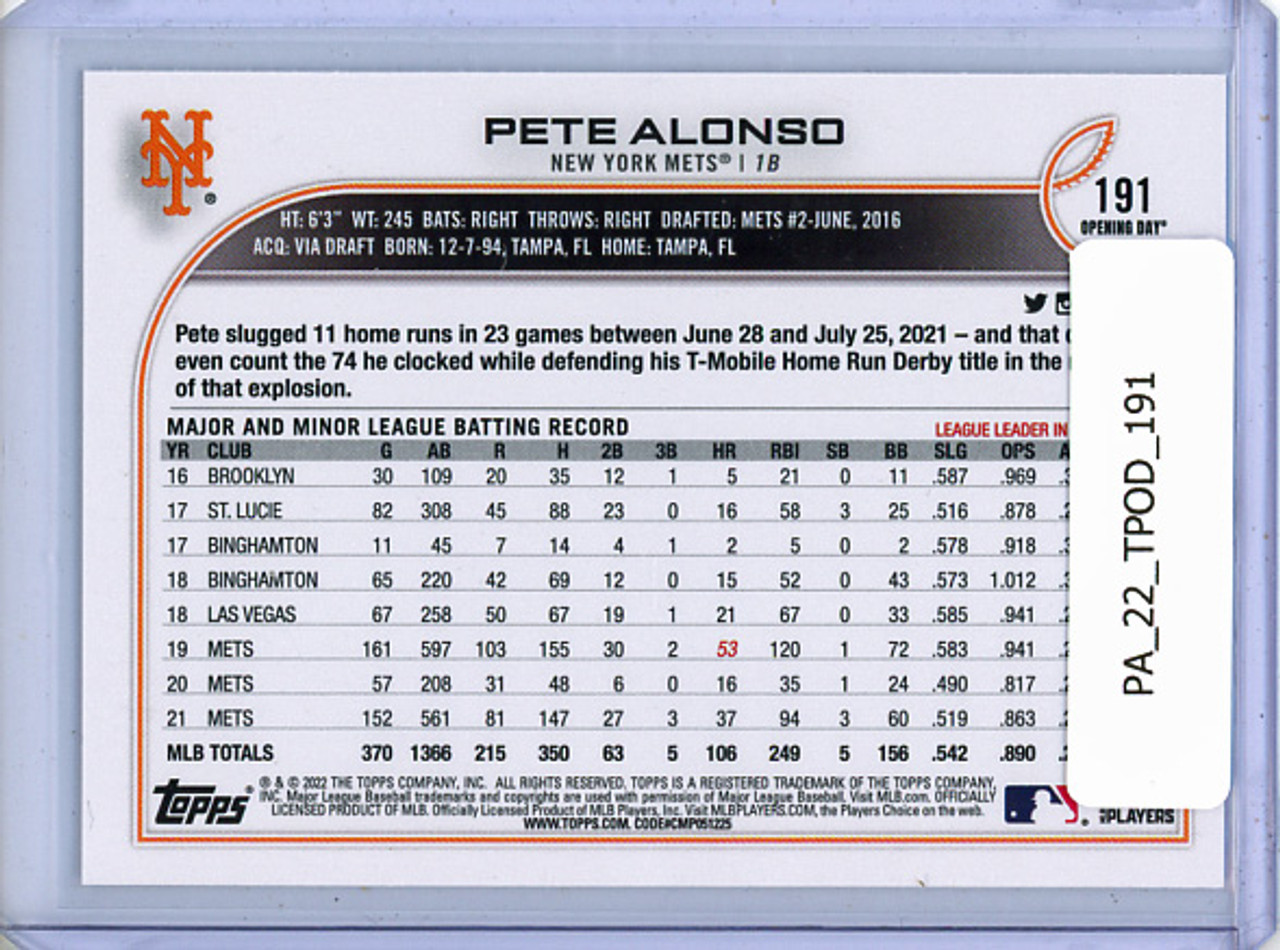 Pete Alonso 2022 Opening Day #191