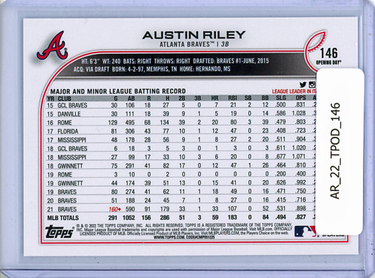 Austin Riley 2022 Opening Day #146