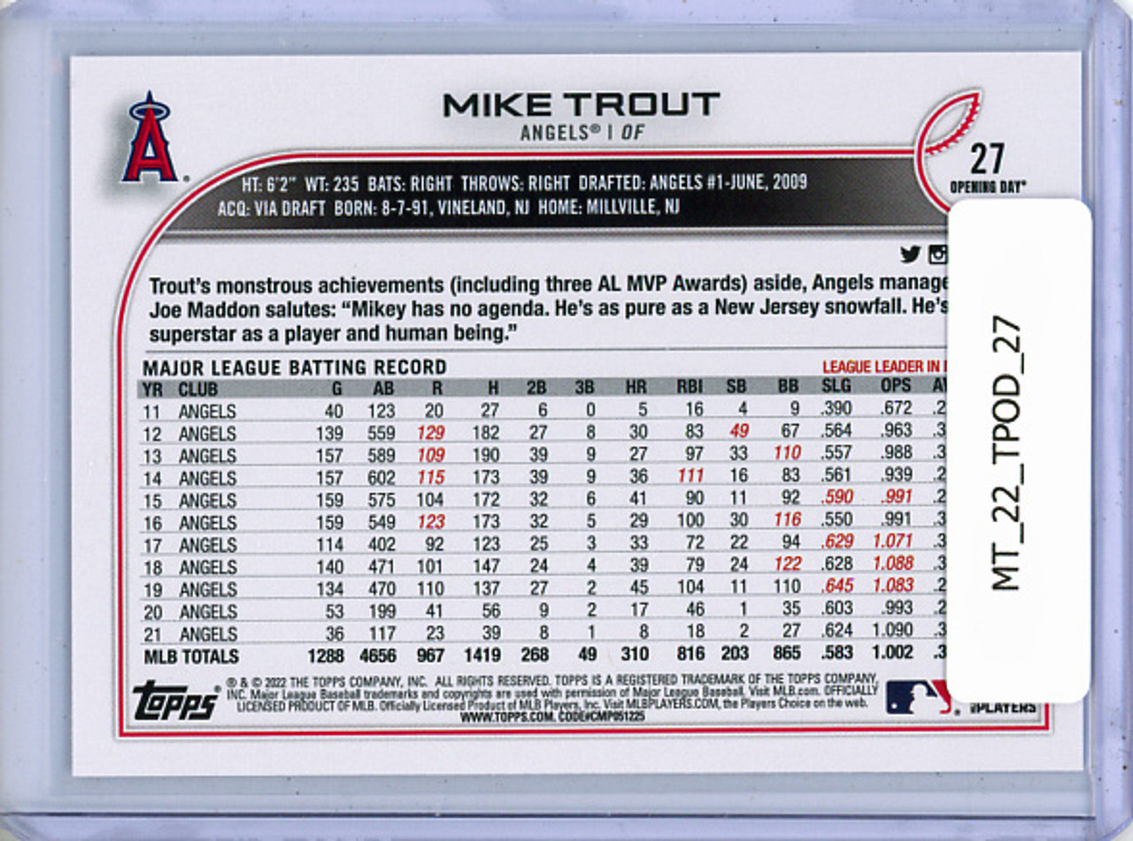 Mike Trout 2022 Opening Day #27