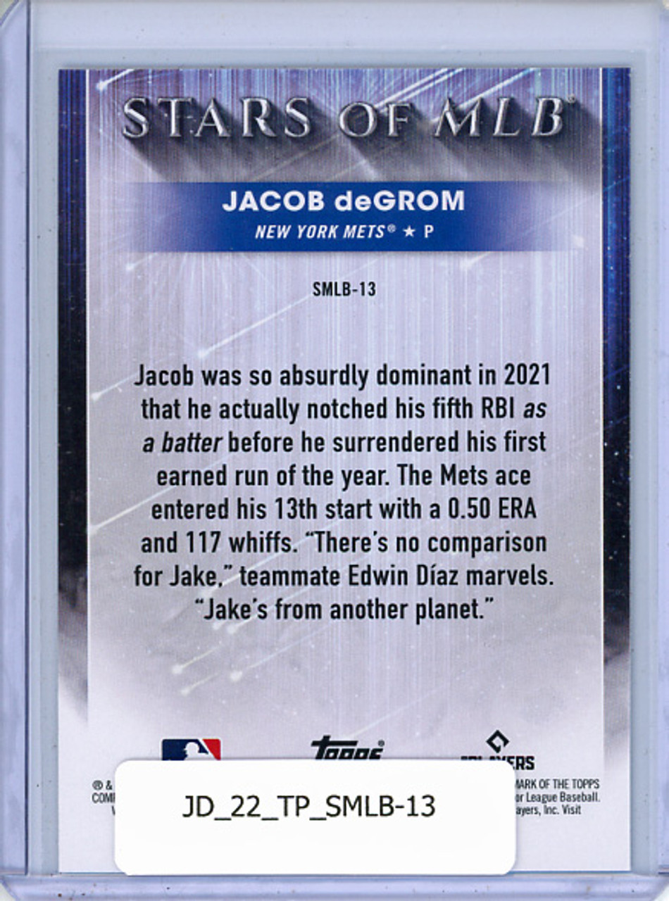 Jacob DeGrom 2022 Topps, Stars of MLB #SMLB-13