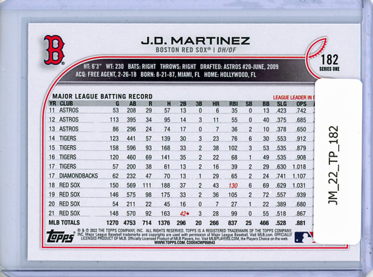 J.D. Martinez 2022 Topps #182