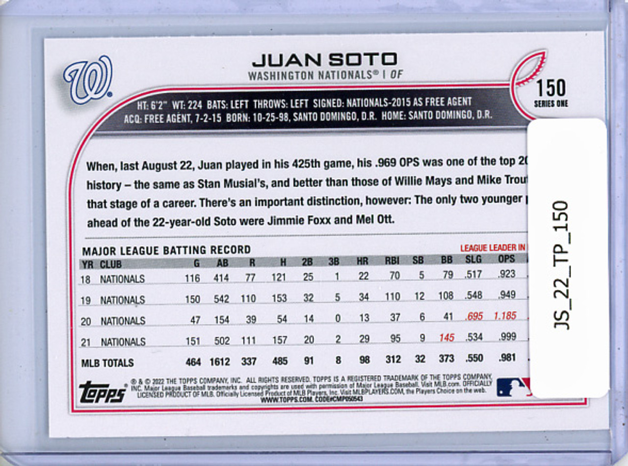 Juan Soto 2022 Topps #150