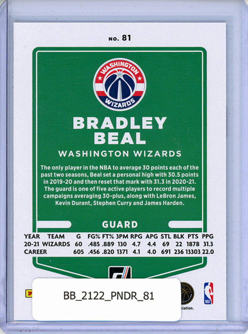 Bradley Beal 2021-22 Donruss #81
