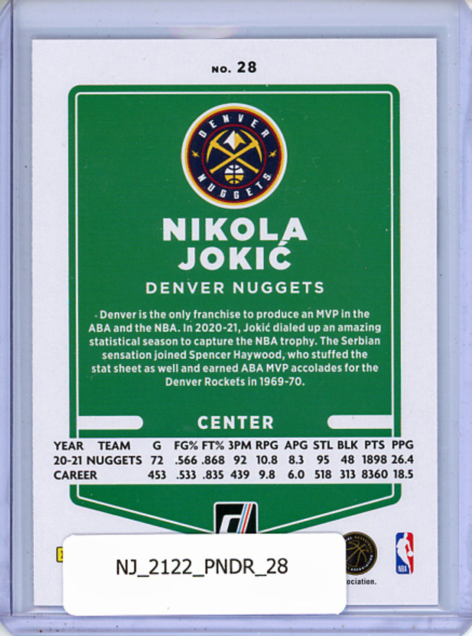 Nikola Jokic 2021-22 Donruss #28