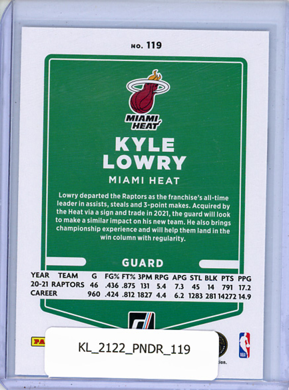Kyle Lowry 2021-22 Donruss #119