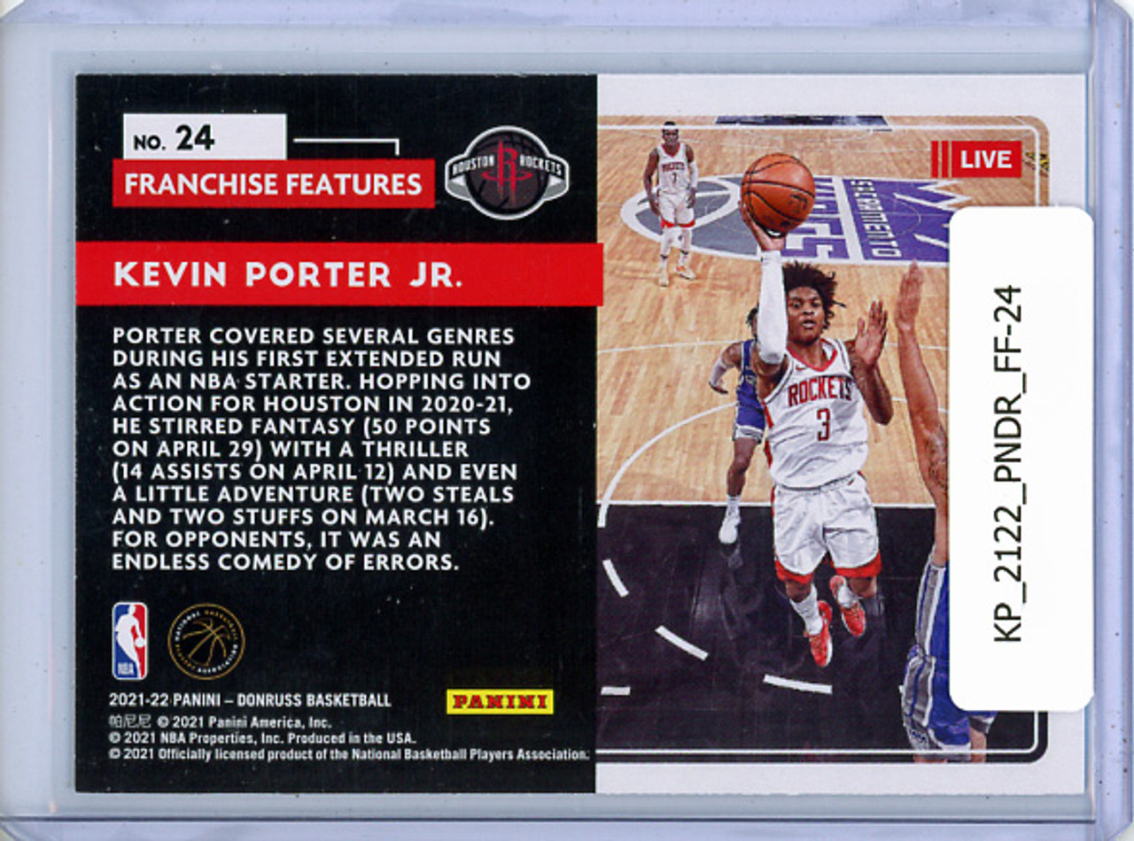 Kevin Porter Jr. 2021-22 Donruss, Franchise Features #24