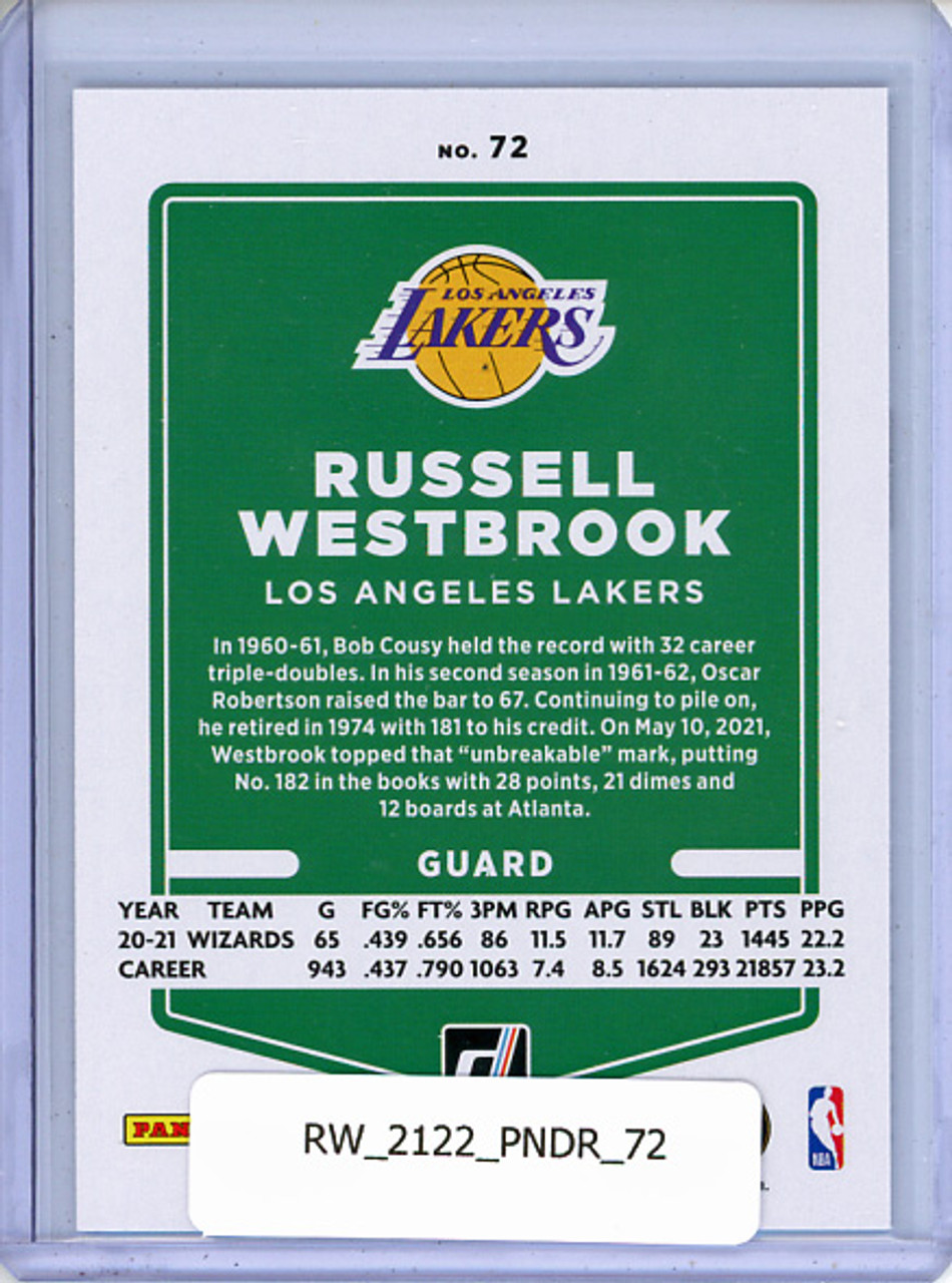 Russell Westbrook 2021-22 Donruss #72