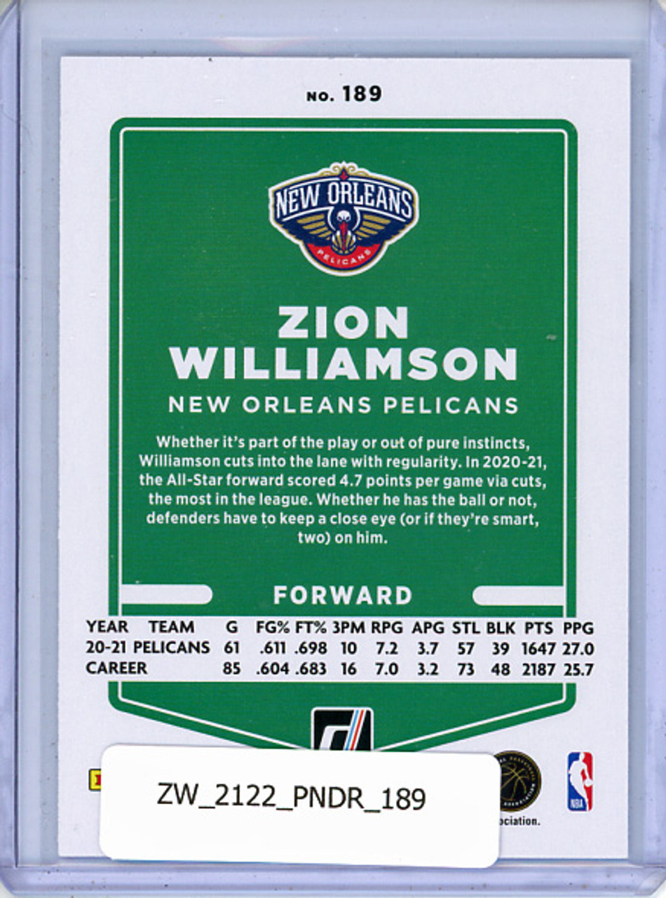 Zion Williamson 2021-22 Donruss #189