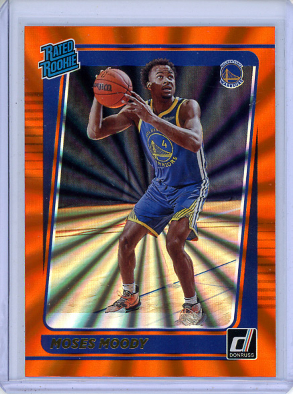 Moses Moody 2021-22 Donruss #234 Holo Orange Laser