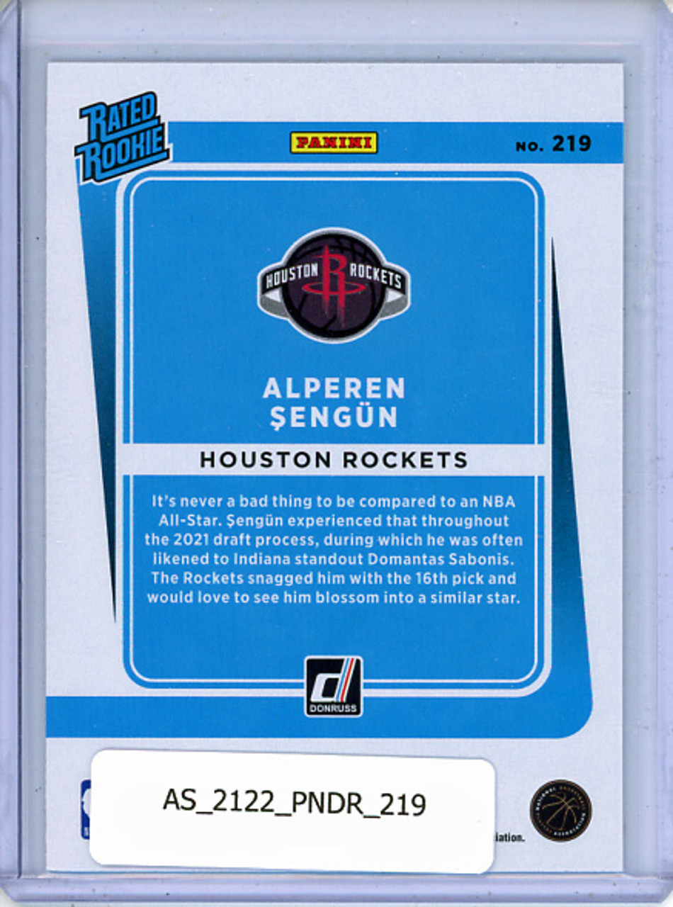 Alperen Sengun 2021-22 Donruss #219