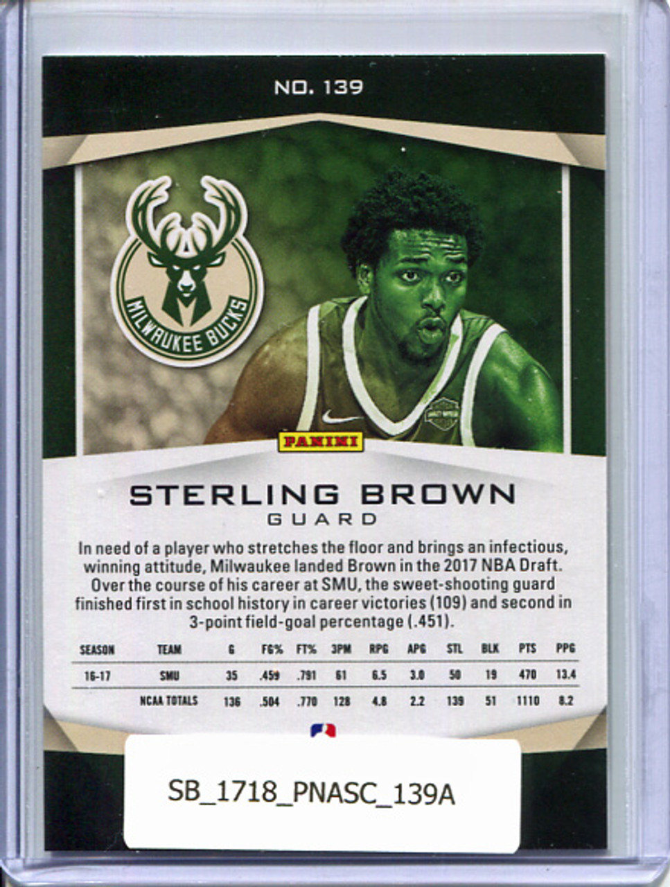 Sterling Brown 2017-18 Ascension #139A